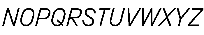 Copy LightItalic Font UPPERCASE
