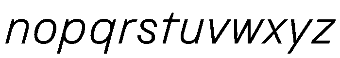 Copy LightItalic Font LOWERCASE