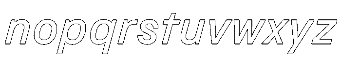 Copy MediumItalic 03023875 Font LOWERCASE