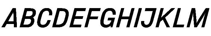 Copy MediumItalic Font UPPERCASE