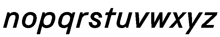 Copy MediumItalic Font LOWERCASE