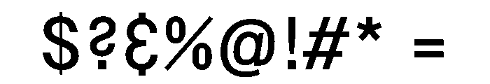 Copy Regular Font OTHER CHARS