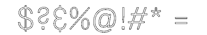 Copy Thin Ee90e3b5 Font OTHER CHARS