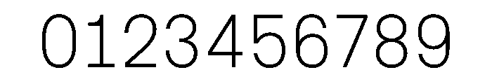 Copy Thin Font OTHER CHARS