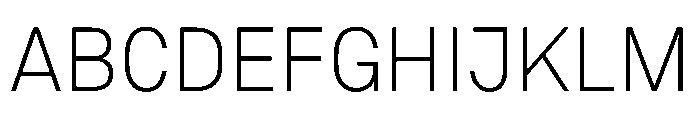 Copy Thin Font UPPERCASE