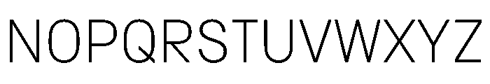 Copy Thin Font UPPERCASE