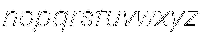 Copy ThinItalic Ae6a7ff4 Font LOWERCASE