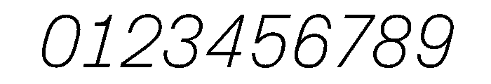 Copy ThinItalic Font OTHER CHARS