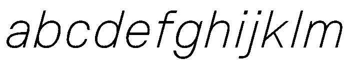 Copy ThinItalic FONT