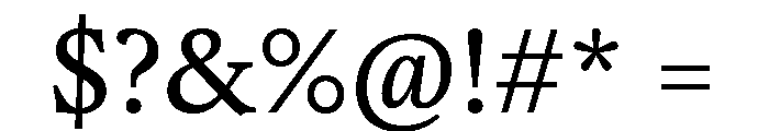 Copyright Mass Driver B.V 100 Font OTHER CHARS