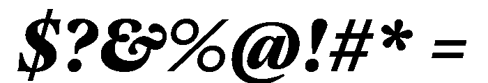 Copyright Mass Driver B.V 101 Font OTHER CHARS