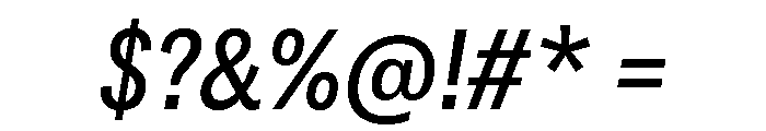 Copyright Mass Driver B.V 102 Font OTHER CHARS