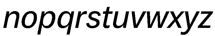 Copyright Mass Driver B.V 105 Font LOWERCASE