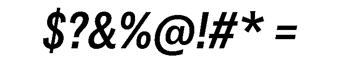 Copyright Mass Driver B.V 107 Font OTHER CHARS