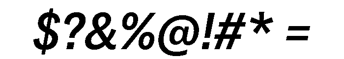 Copyright Mass Driver B.V 108 Font OTHER CHARS