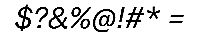 Copyright Mass Driver B.V 112 Font OTHER CHARS