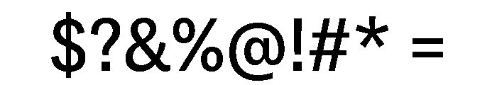 Copyright Mass Driver B.V 115 Font OTHER CHARS