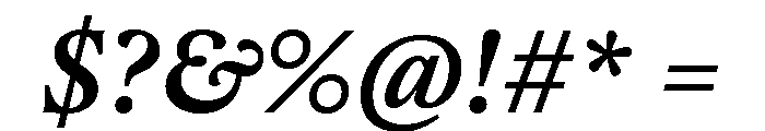 Copyright Mass Driver B.V 116 Font OTHER CHARS