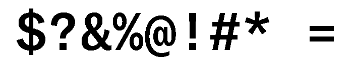 Copyright Mass Driver B.V 122 Font OTHER CHARS