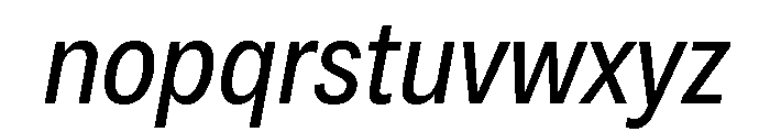 Copyright Mass Driver B.V 125 Font LOWERCASE