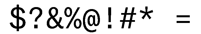 Copyright Mass Driver B.V 126 Font OTHER CHARS