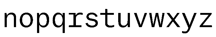 Copyright Mass Driver B.V 126 Font LOWERCASE