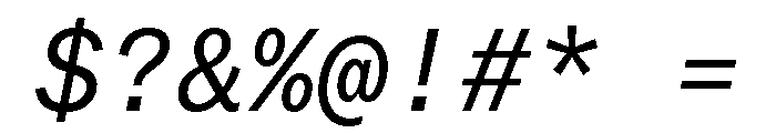 Copyright Mass Driver B.V 127 Font OTHER CHARS