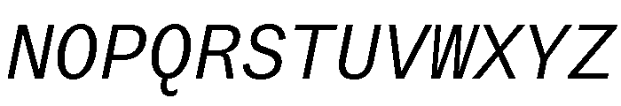Copyright Mass Driver B.V 127 Font UPPERCASE