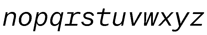 Copyright Mass Driver B.V 127 Font LOWERCASE