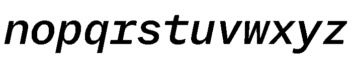 Copyright Mass Driver B.V 128 Font LOWERCASE