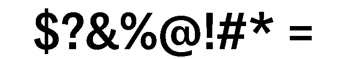 Copyright Mass Driver B.V 134 Font OTHER CHARS