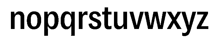 Copyright Mass Driver B.V 134 Font LOWERCASE