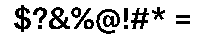 Copyright Mass Driver B.V 135 Font OTHER CHARS