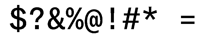 Copyright Mass Driver B.V 139 Font OTHER CHARS