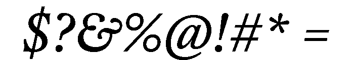 Copyright Mass Driver B.V 145 Font OTHER CHARS