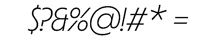 Copyright Mass Driver B.V 153 Font OTHER CHARS