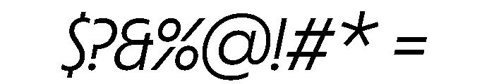 Copyright Mass Driver B.V 157 Font OTHER CHARS