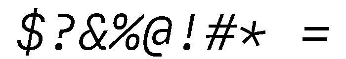 Copyright Mass Driver B.V 165 Font OTHER CHARS