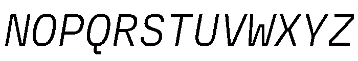 Copyright Mass Driver B.V 165 Font UPPERCASE
