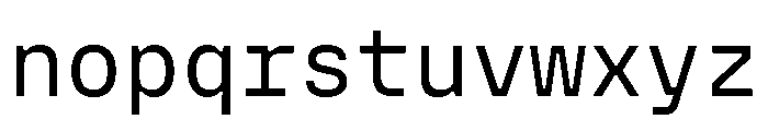 Copyright Mass Driver B.V 166 Font LOWERCASE