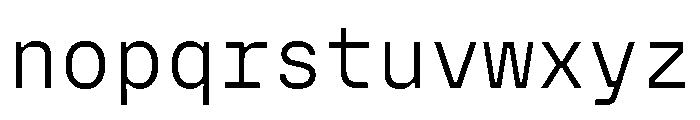 Copyright Mass Driver B.V 169 Font LOWERCASE