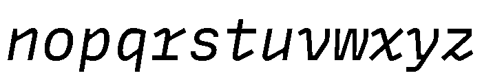 Copyright Mass Driver B.V 170 Font LOWERCASE