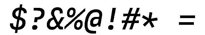 Copyright Mass Driver B.V 172 Font OTHER CHARS