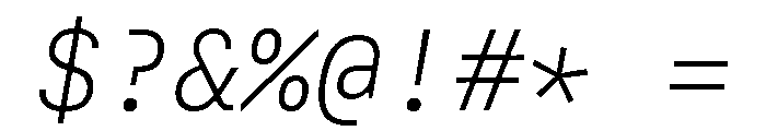 Copyright Mass Driver B.V 173 Font OTHER CHARS