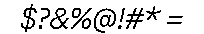 Copyright Mass Driver B.V 19 Font OTHER CHARS