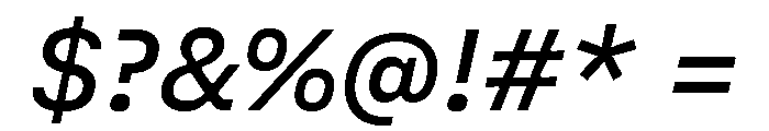 Copyright Mass Driver B.V 203 Font OTHER CHARS
