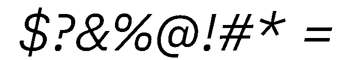 Copyright Mass Driver B.V 215 Font OTHER CHARS