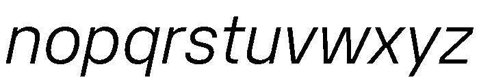 Copyright Mass Driver B.V 221 Font LOWERCASE