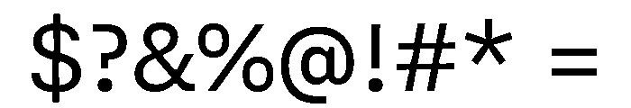 Copyright Mass Driver B.V 224 Font OTHER CHARS