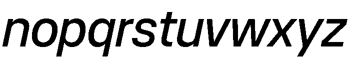 Copyright Mass Driver B.V 234 Font LOWERCASE